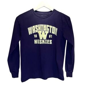 Champion University of Washington Retro 1861 Long Sleeve T Shirt Youth Large